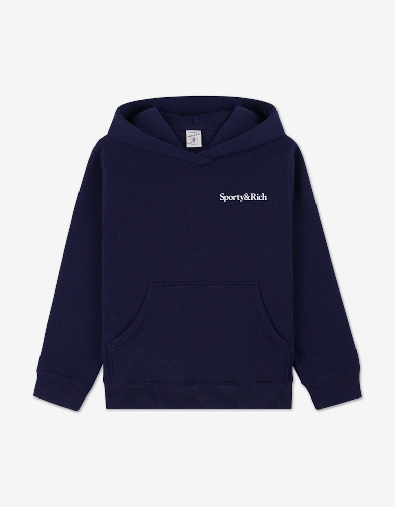 Kids Play Tennis Hoodie in Navy