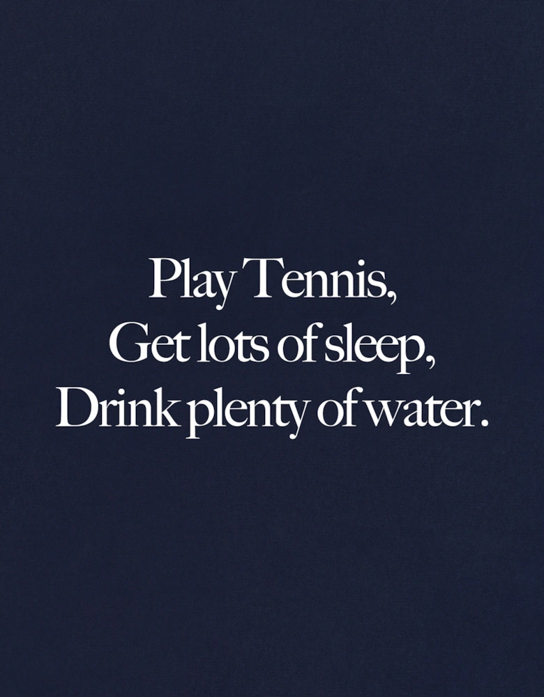 Kids Play Tennis Hoodie in Navy