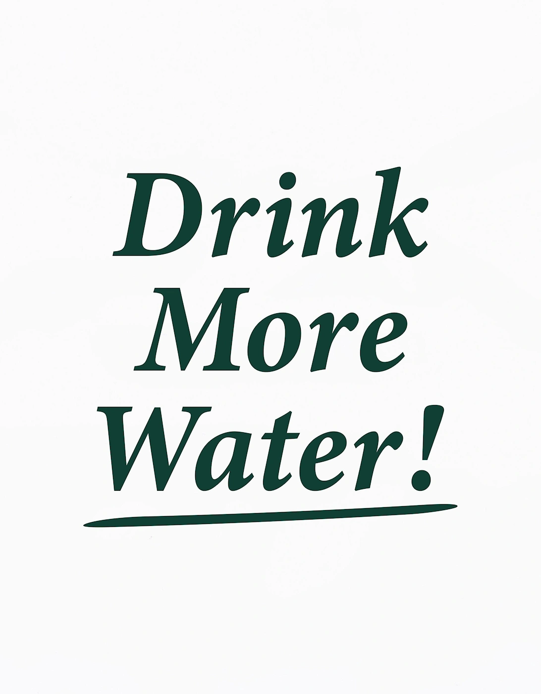 Kids Drink More Water Sweatshirt in White