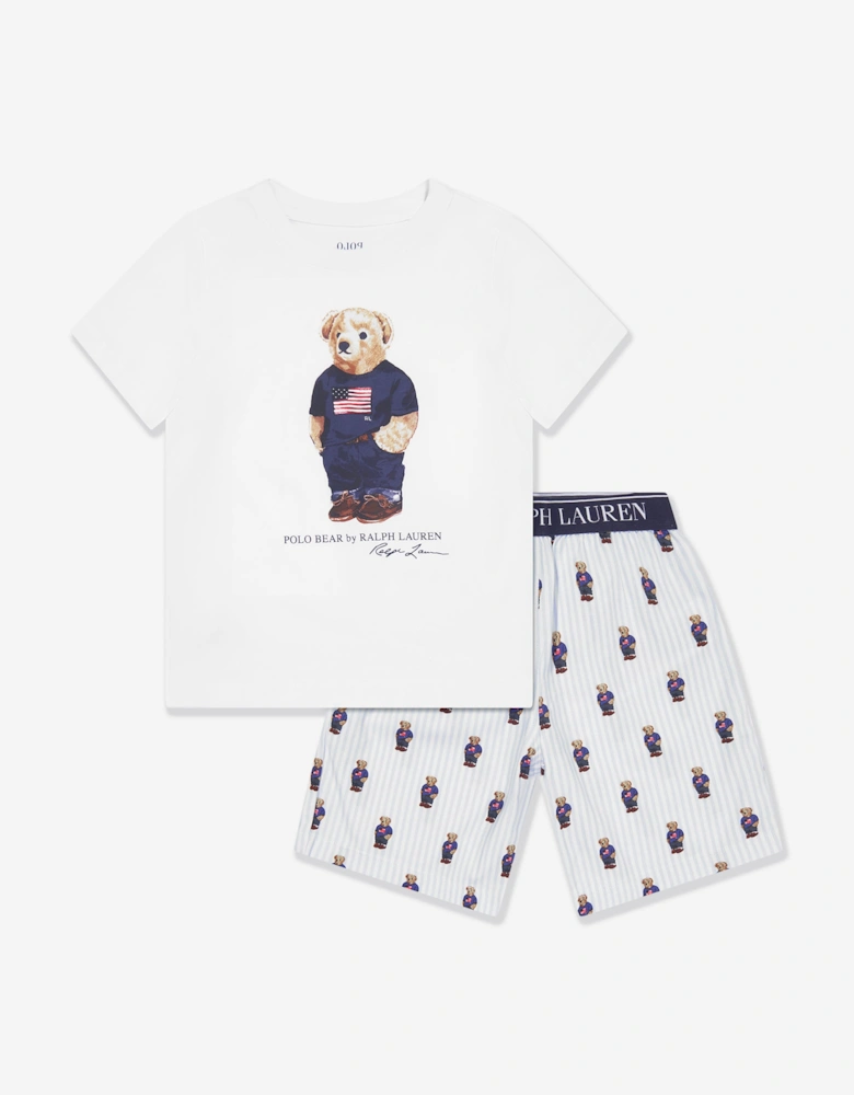 Boys T-Shirt And Shorts Pyjama Set in Multicolour