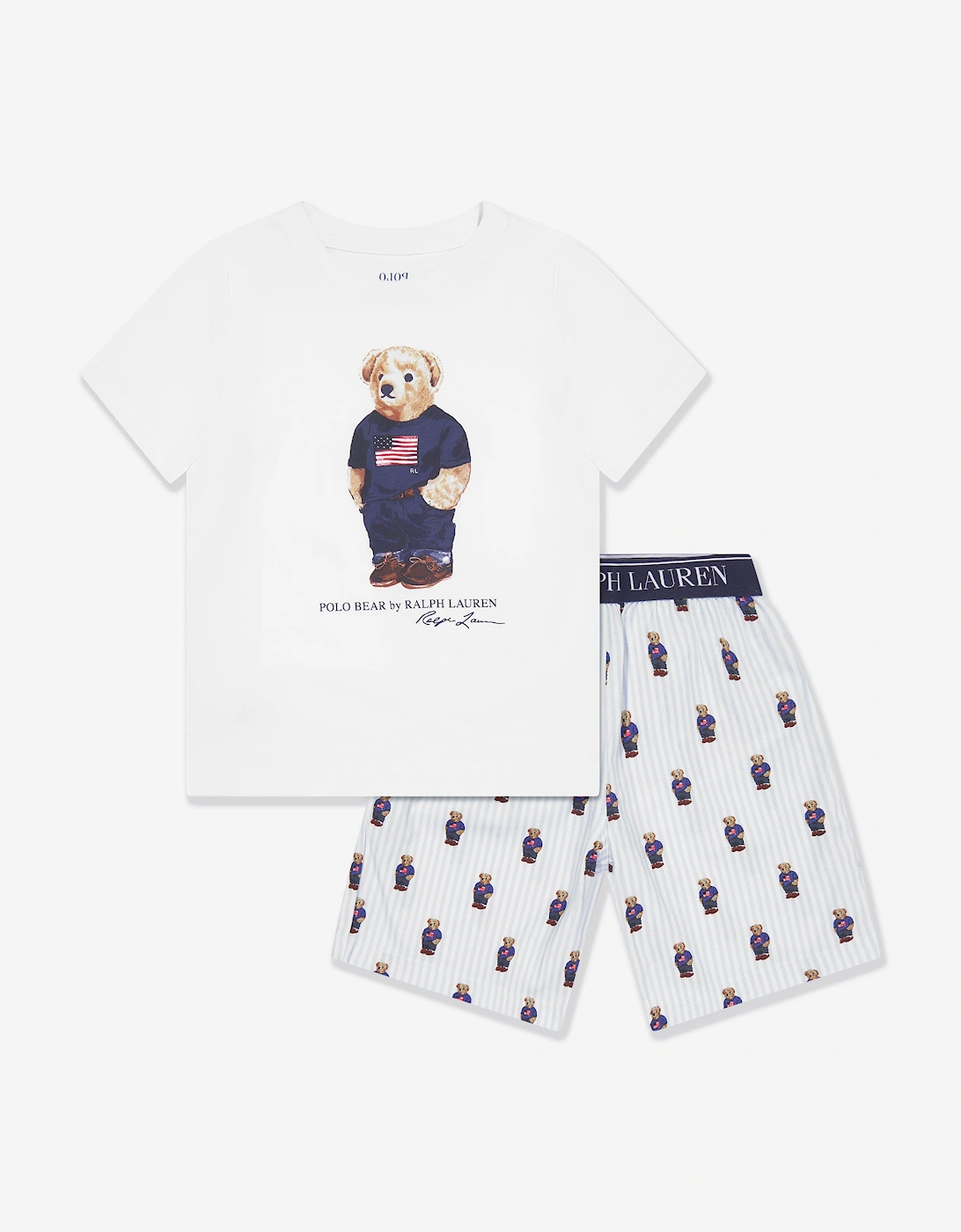 Boys T-Shirt And Shorts Pyjama Set in Multicolour, 5 of 4