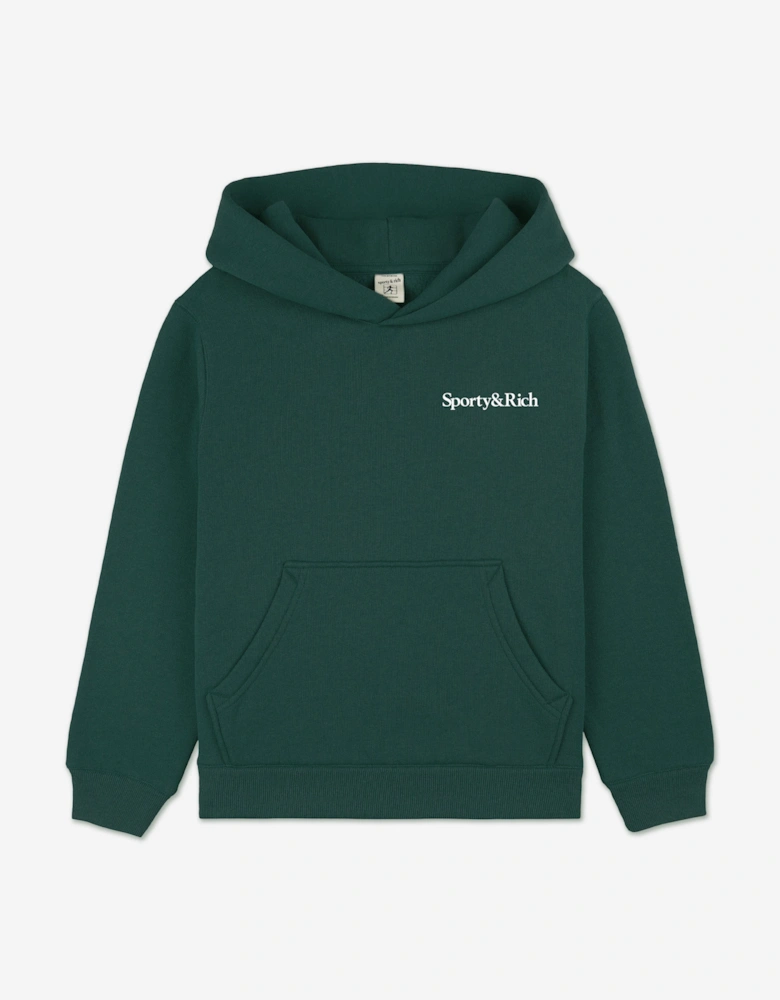 Kids Drink More Water Hoodie in Green
