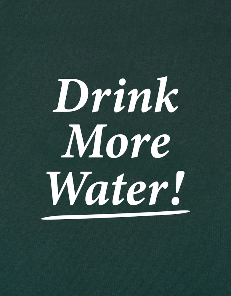 Kids Drink More Water Hoodie in Green