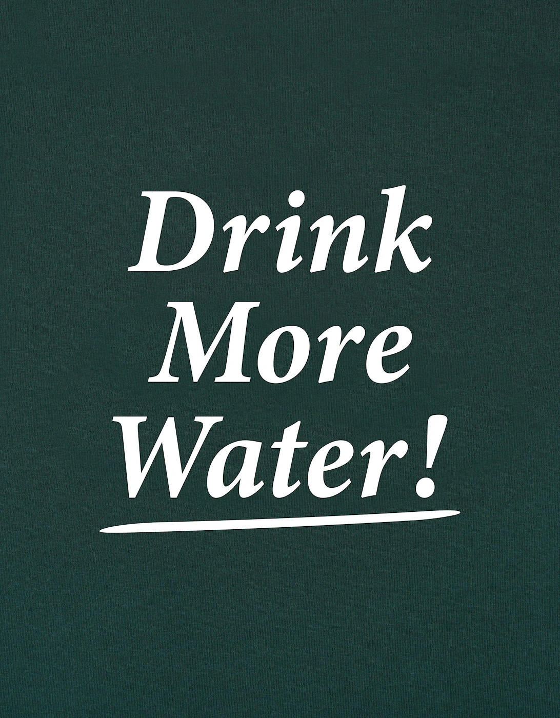 Kids Drink More Water Hoodie in Green