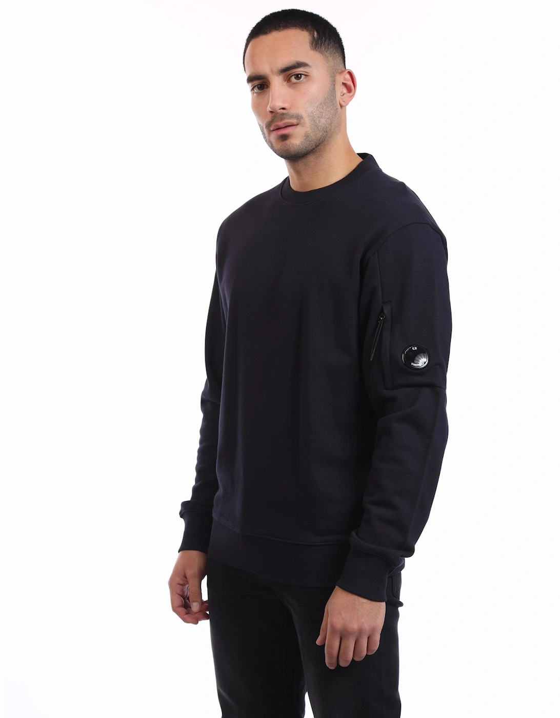 Diagonal Raised Fleece Lens Crewneck Sweatshirt, 5 of 4