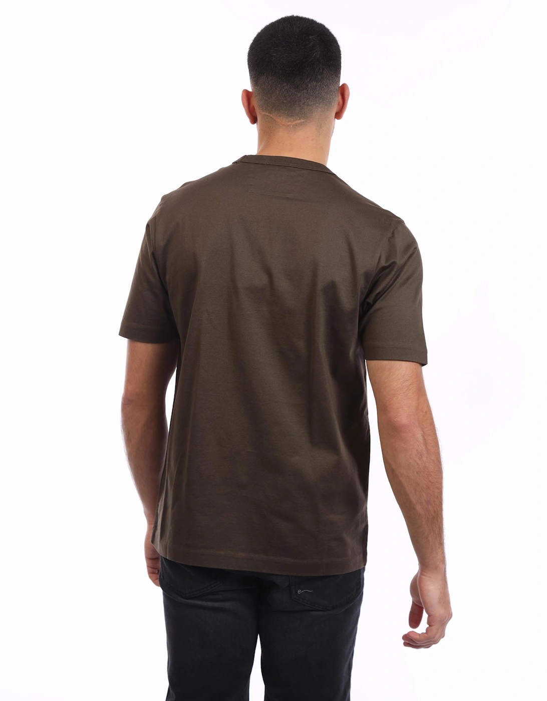 Mercerized 30/2 Jersey Twisted Logo T-Shirt