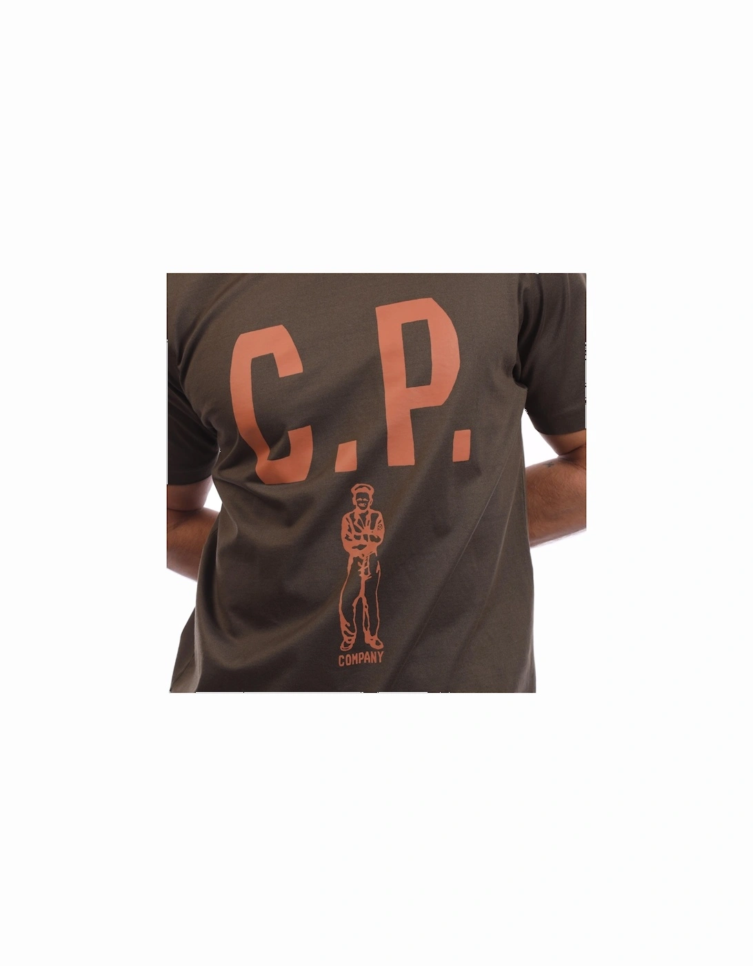 Mercerized 30/2 Jersey Twisted Logo T-Shirt