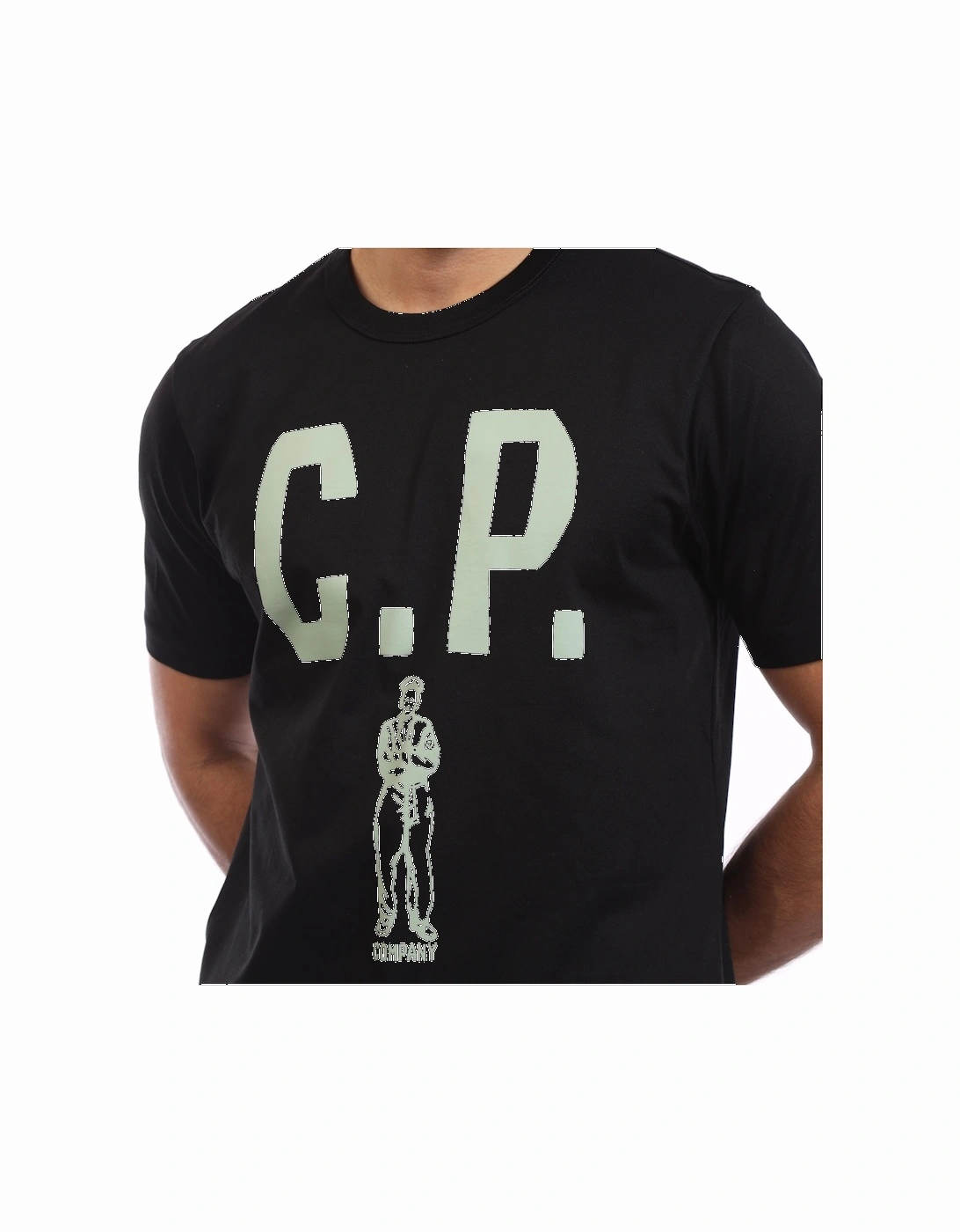 Mercerized 30/2 Jersey Twisted Logo T-Shirt