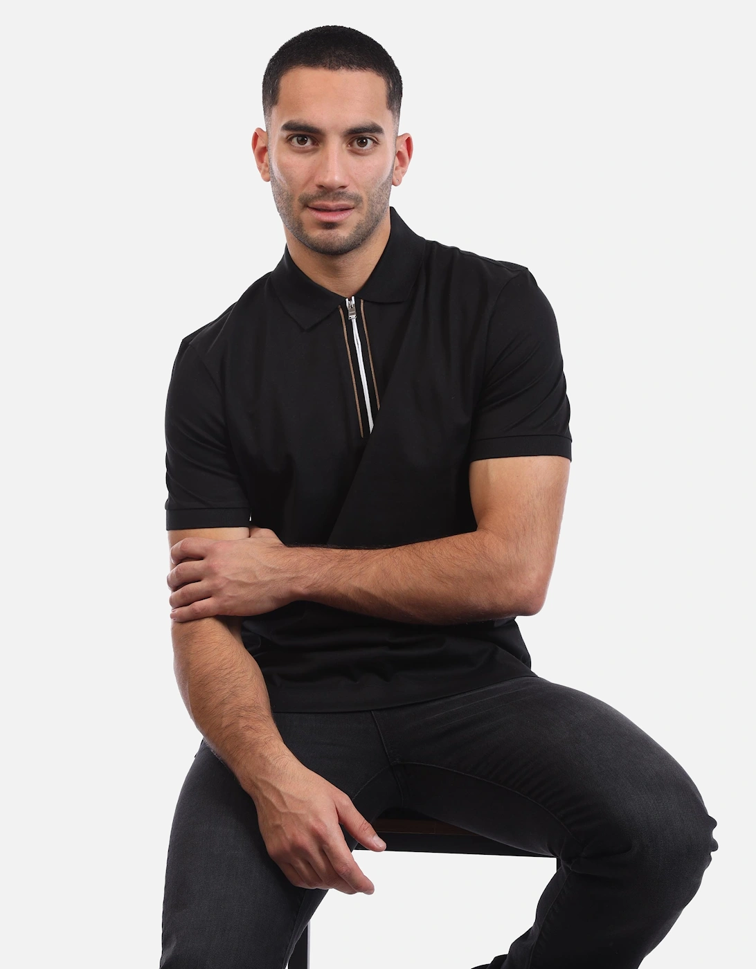 H-Paras 65 Zip-Placket Polo Shirt