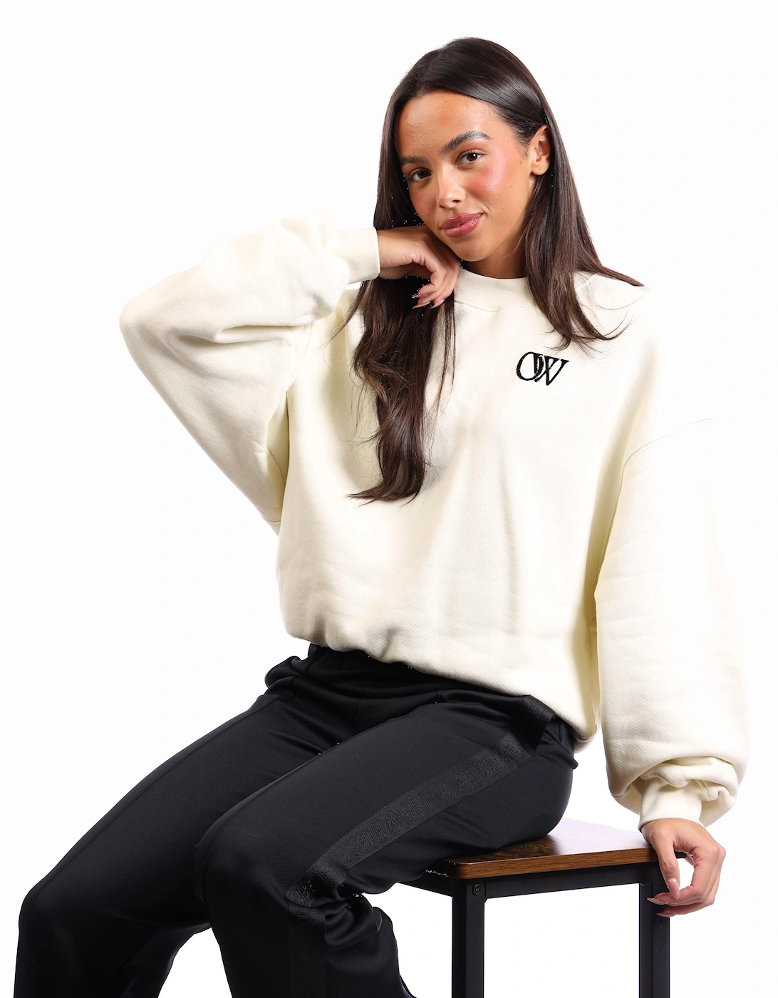 Flock Over Crewneck Sweatshirt