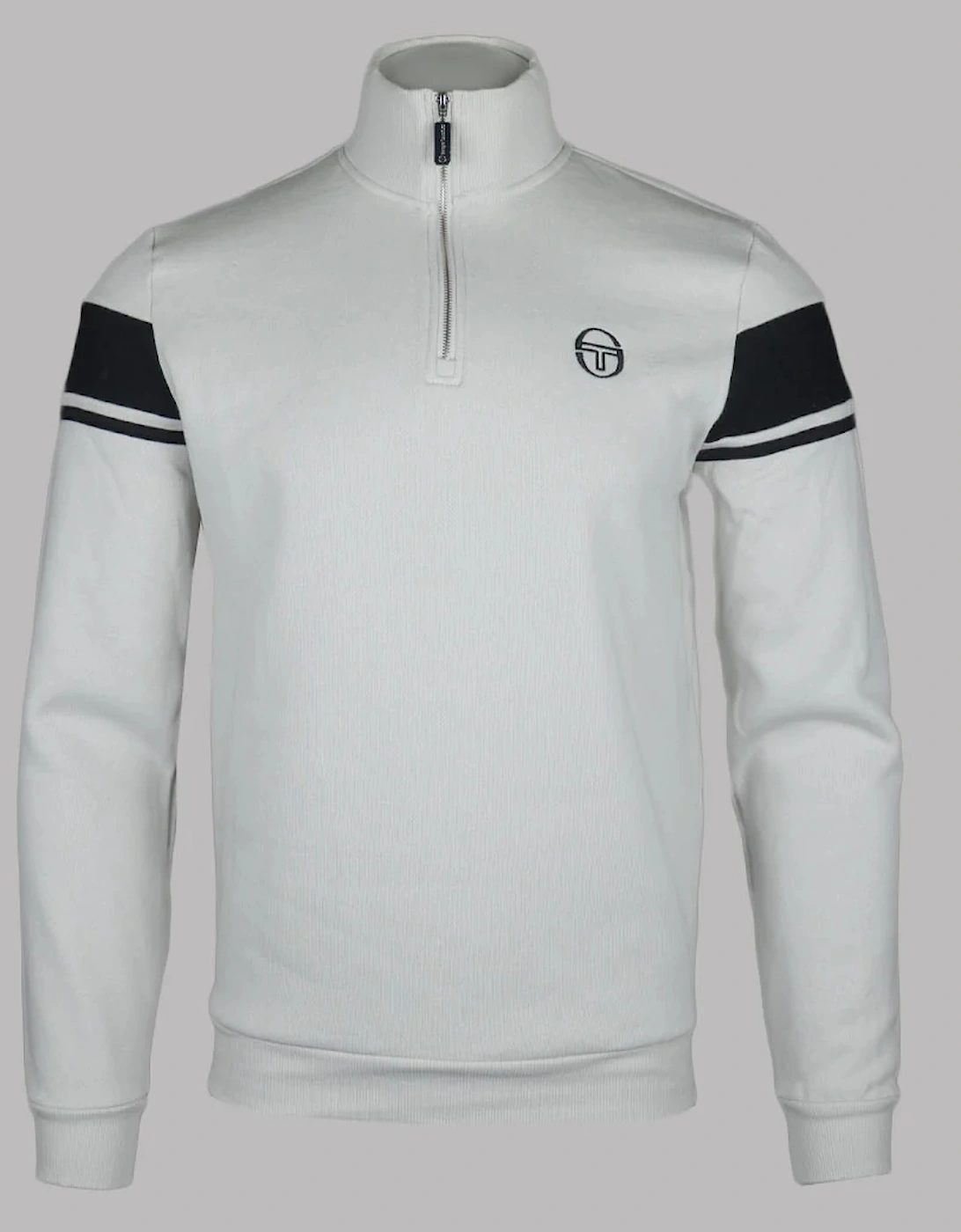 Damarindo 1/4 Zip Sweatshirt - Glacier Grey/Black, 4 of 3