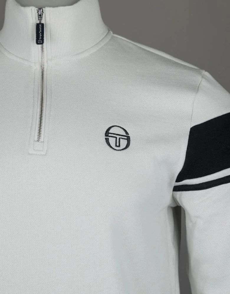 Damarindo 1/4 Zip Sweatshirt - Glacier Grey/Black