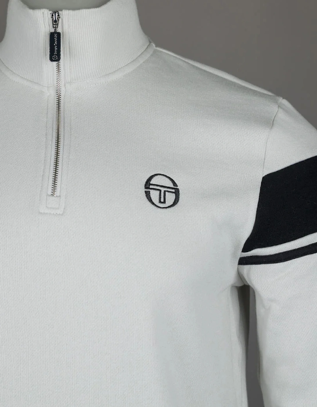 Damarindo 1/4 Zip Sweatshirt - Glacier Grey/Black