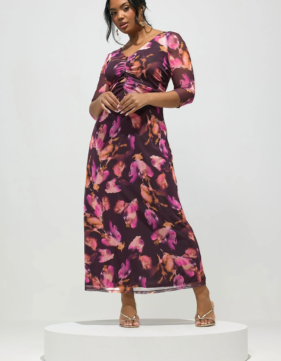 Abstract Mesh Maxi Dress, 2 of 1