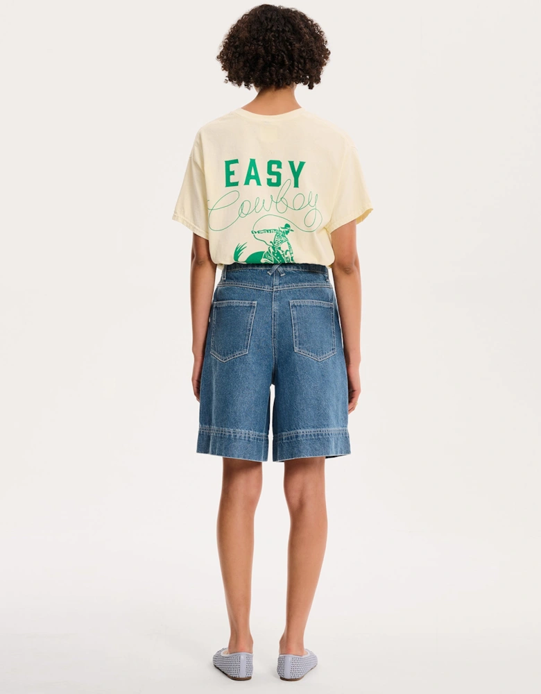 Robbie Shorts in Mid Wash