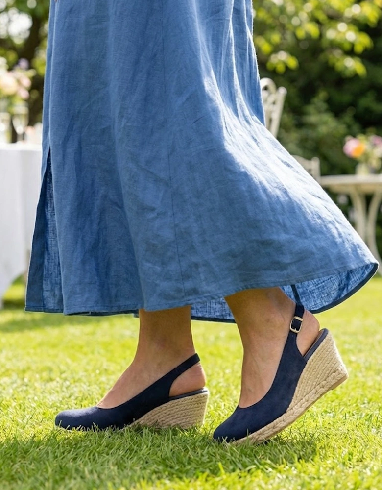 BREMEN Womens Espadrilles Navy