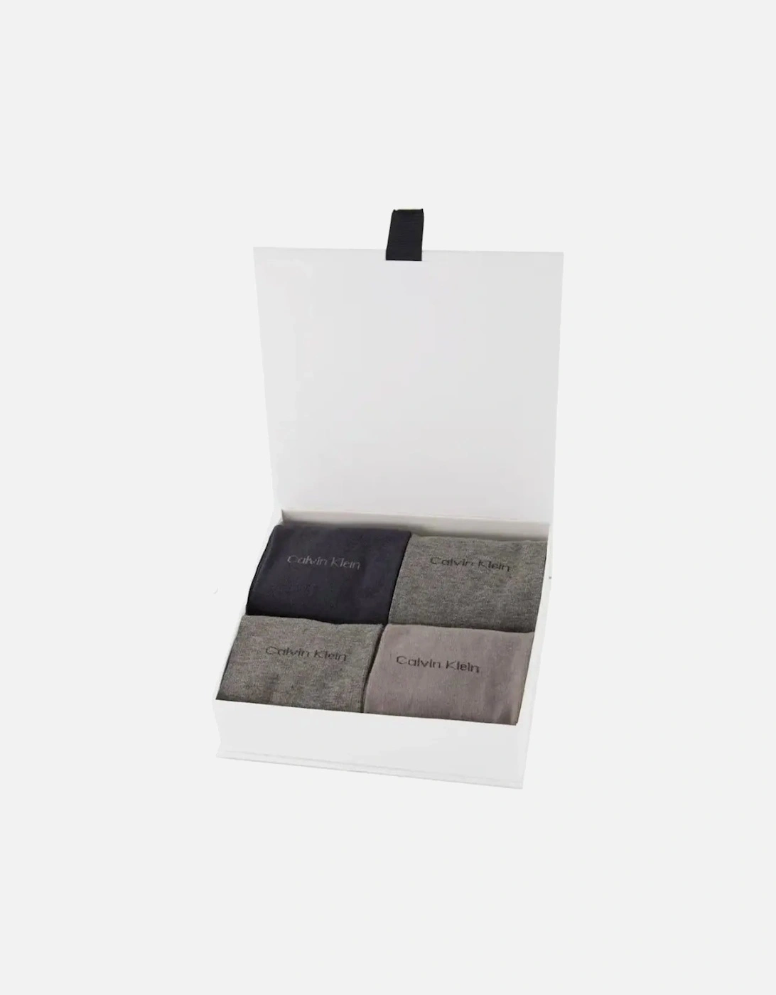 4-Pack Premium Combed Cotton Socks Gift Box, Grey Combo, 5 of 4