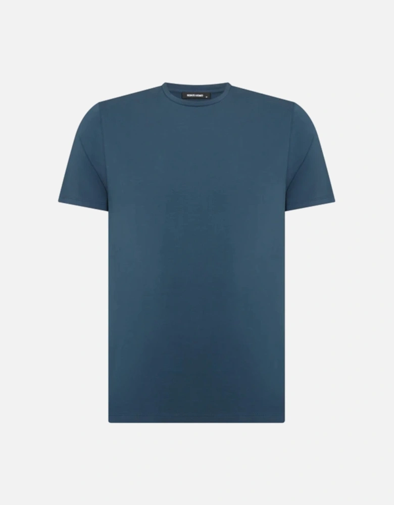 Crew Neck T-shirt A1-25 26 Blue