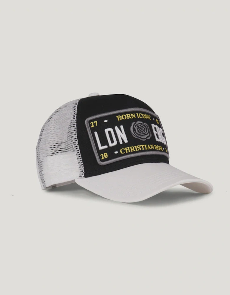 The Iconic Trucker Cap - Black / Grey / Yellow