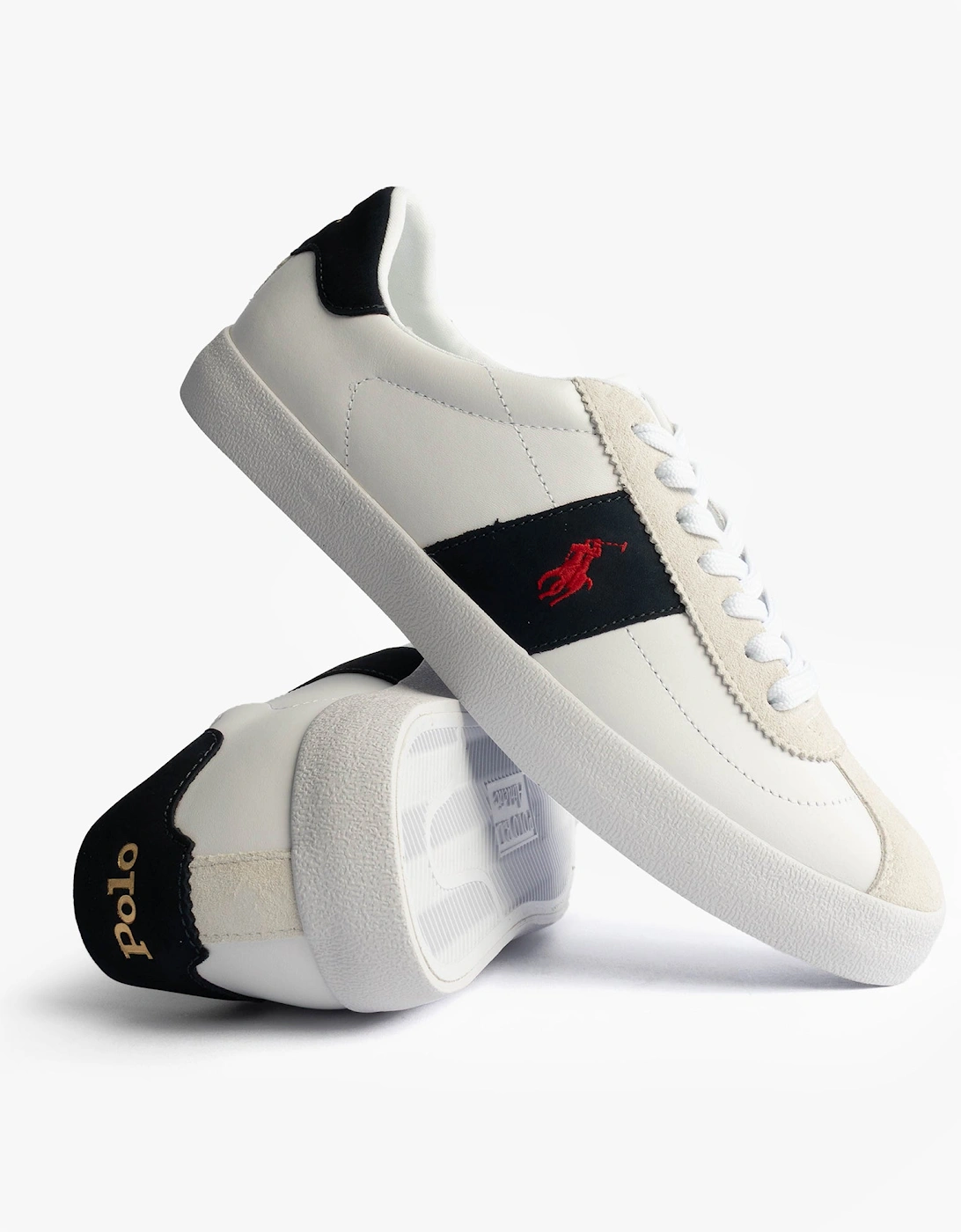 COURT VLC II Mens Trainers White/Navy/Red