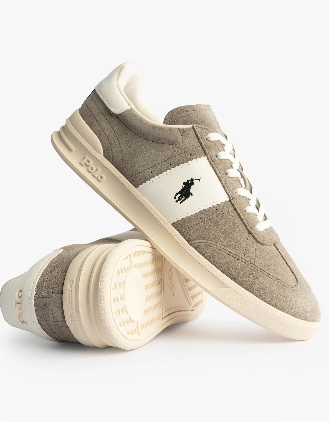 HERITAGE AERA Mens Trainers Earth Grey/Deckwash White