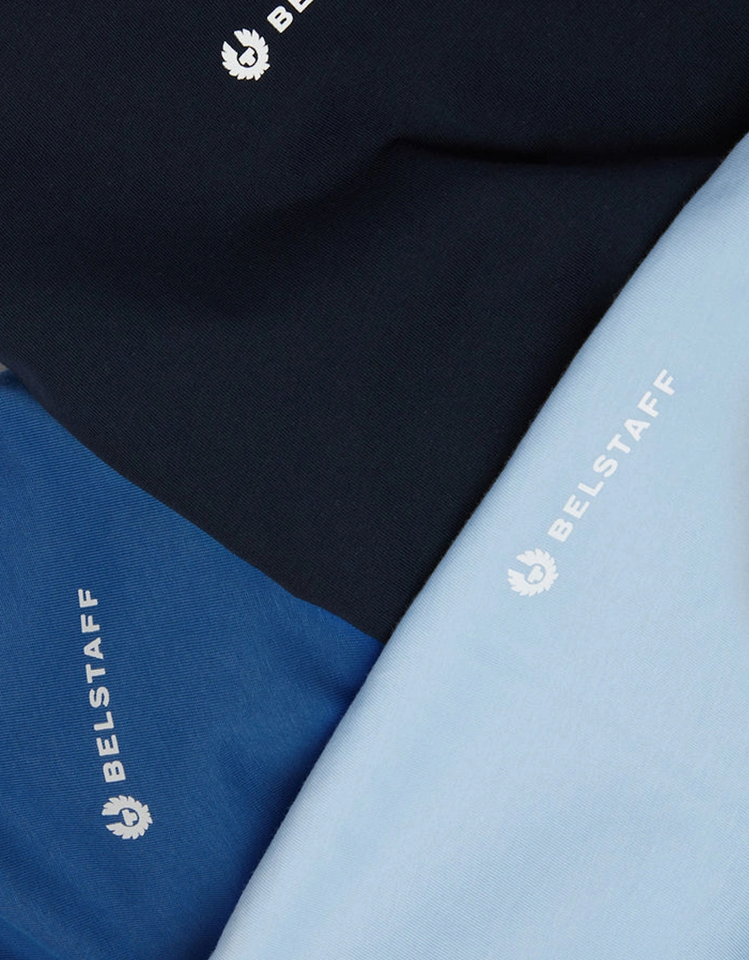3 PACK T-SHIRT DARK INK/SKY BLUE/MARINE BLUE