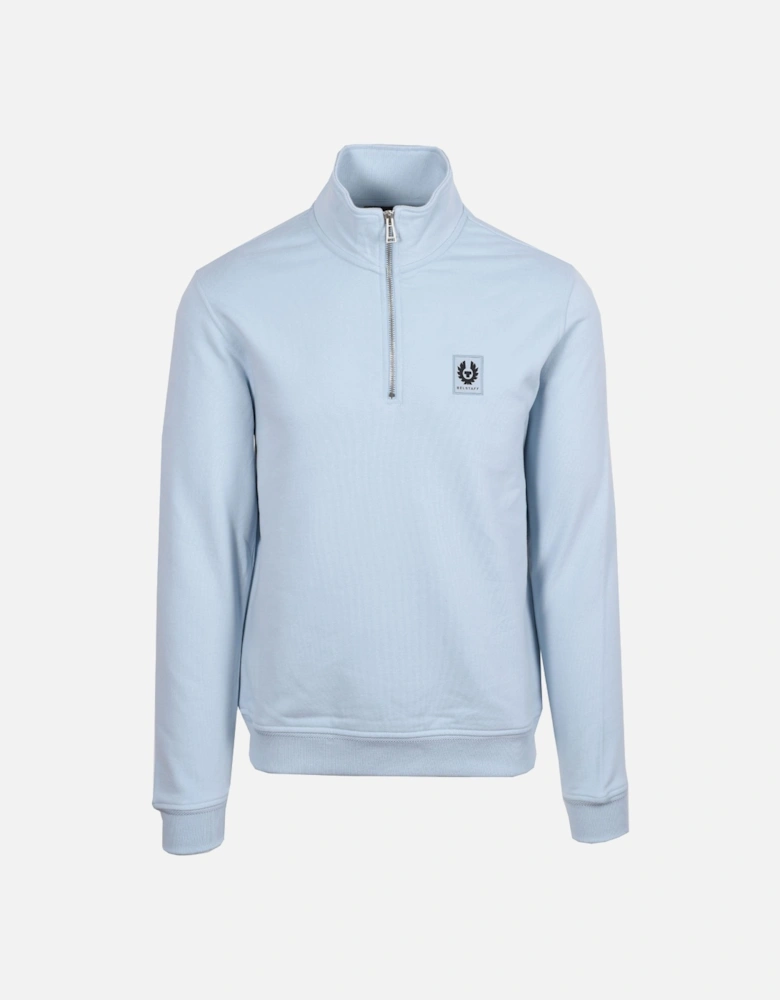 HALF ZIP SWEATSHIRT SKY BLUE