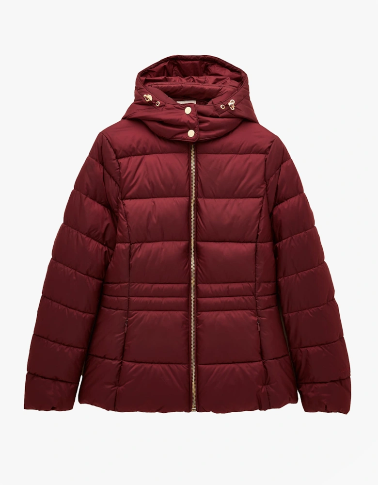 HADLOW Womens Padded Short Coat Red