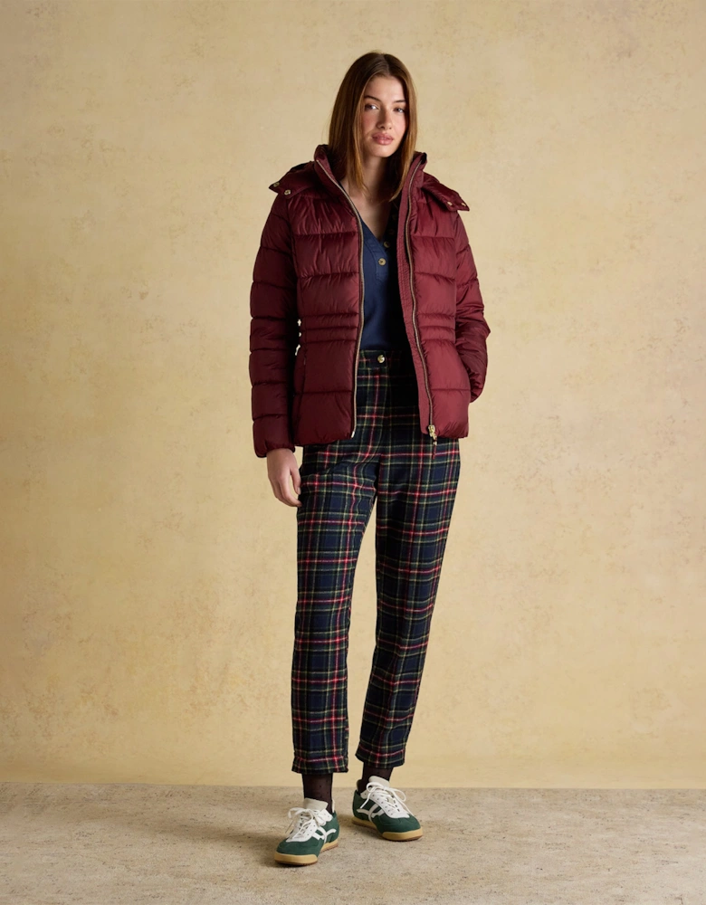 HADLOW Womens Padded Short Coat Red