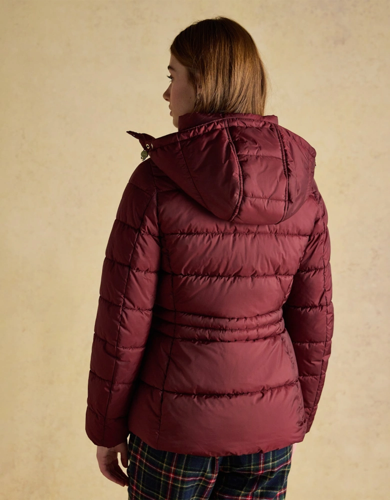 HADLOW Womens Padded Short Coat Red