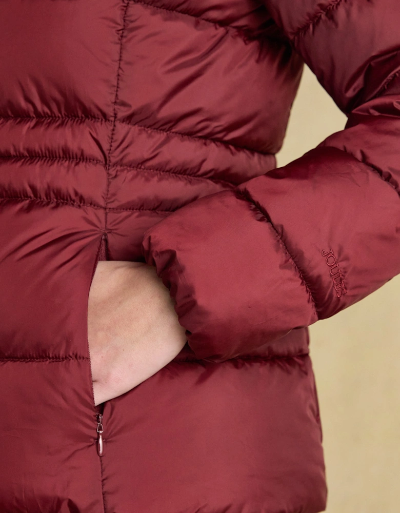 HADLOW Womens Padded Short Coat Red