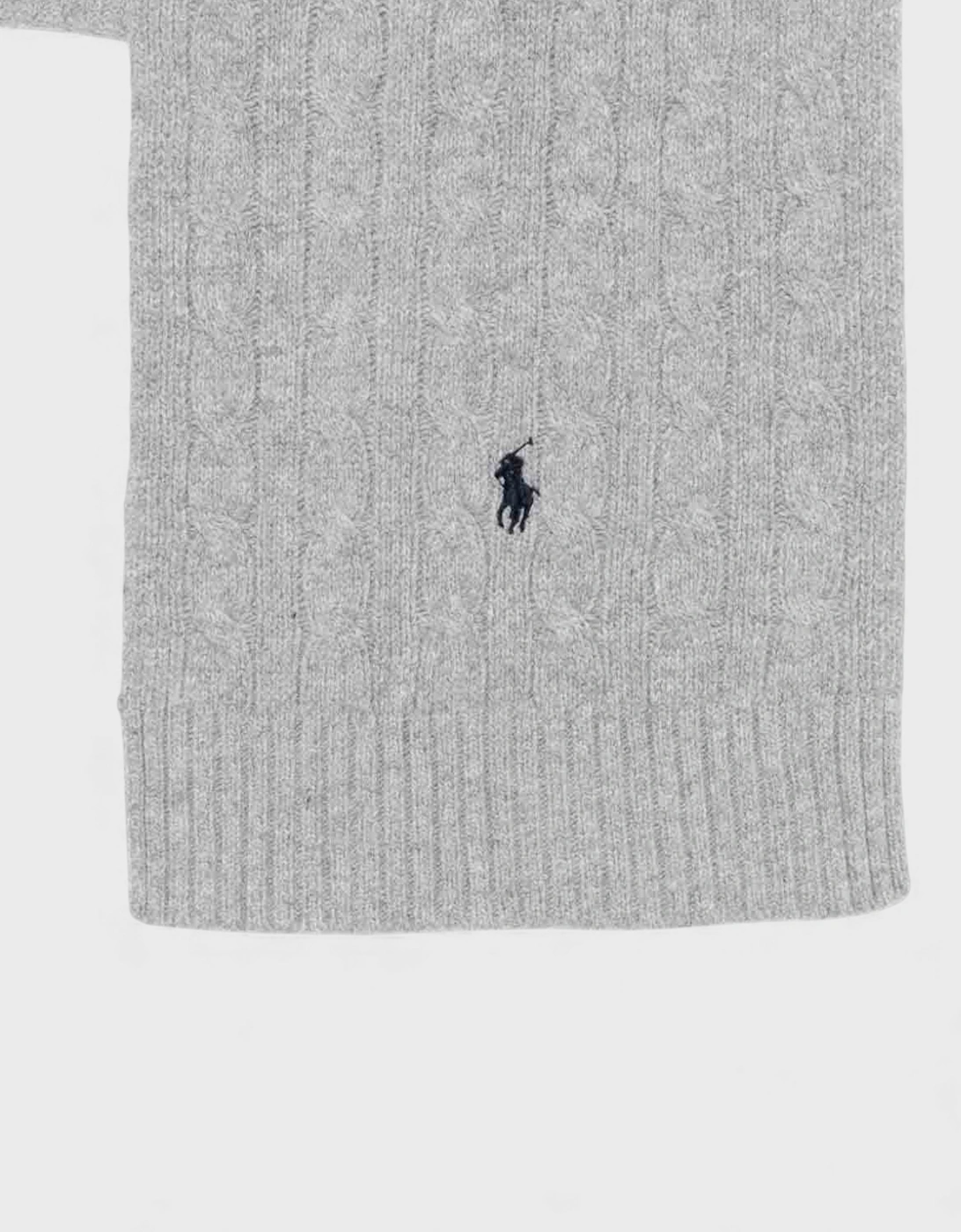 Polo Scarf Classic Wool Blend Grey