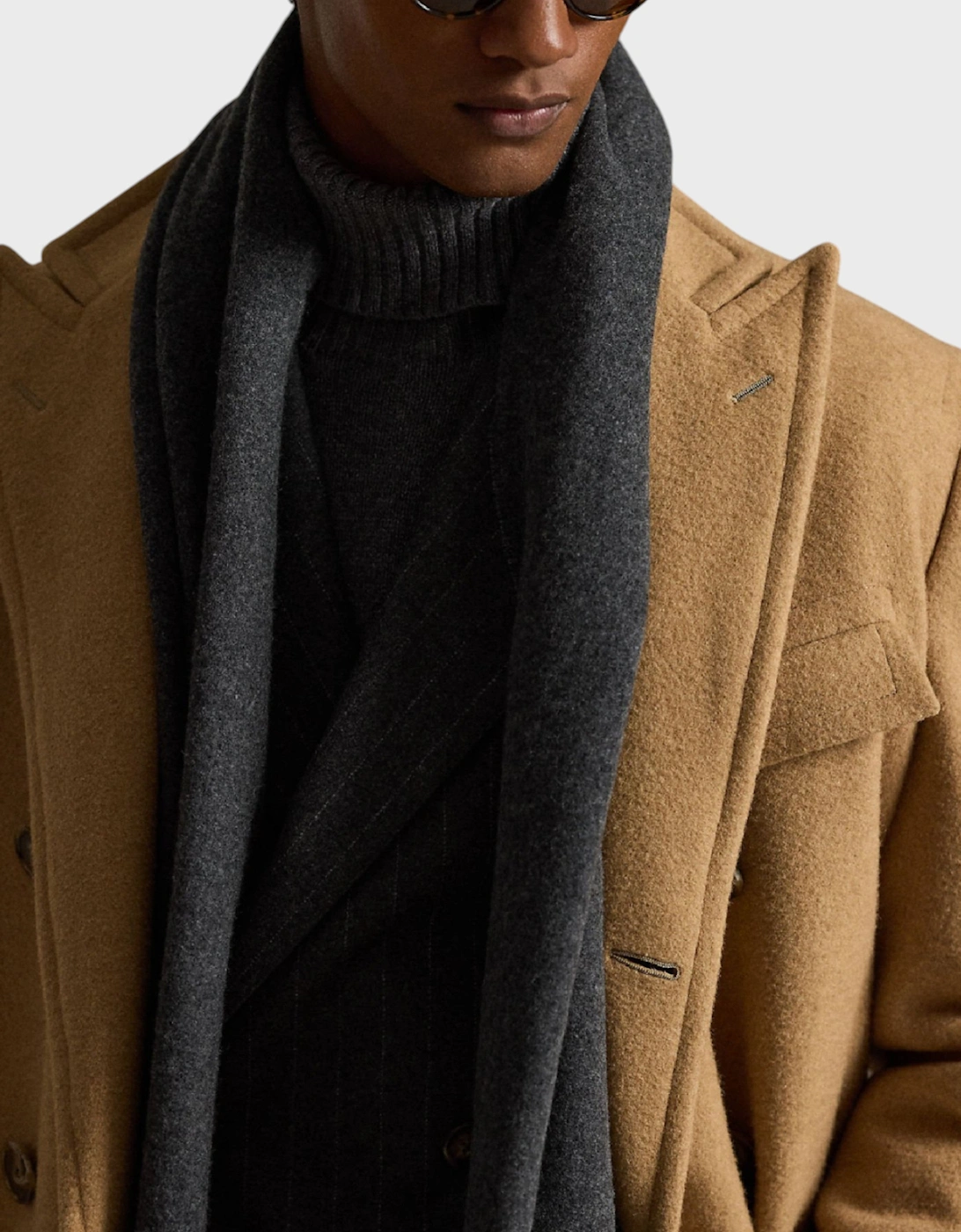 Polo Virgin Wool Scarf Grey