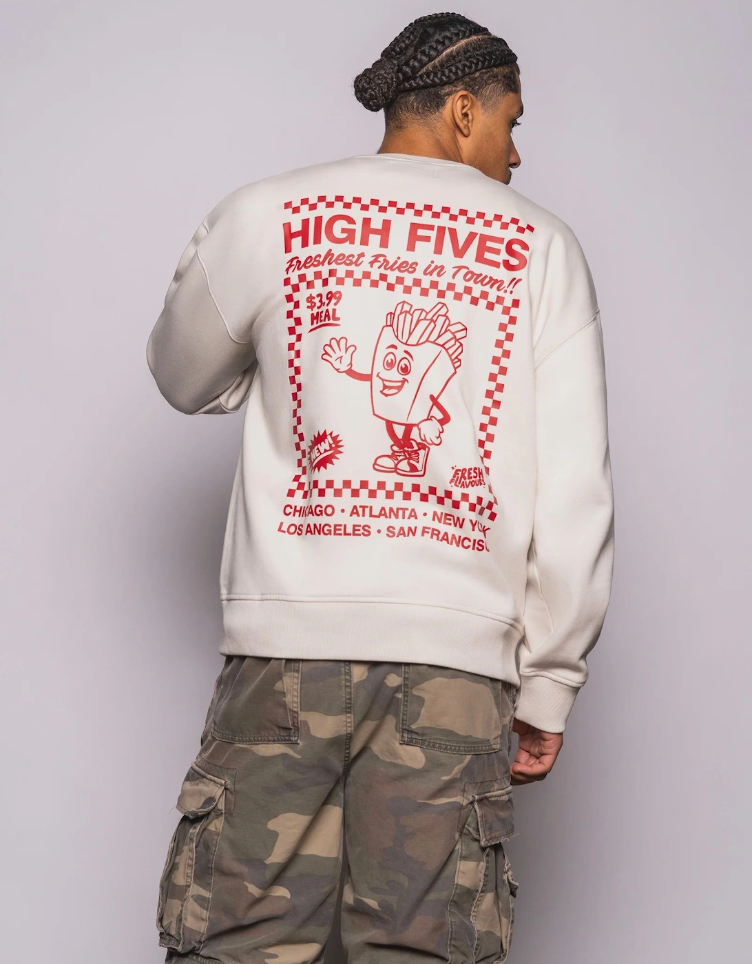 High Five Sweatshirt - Ecru, 7 of 6