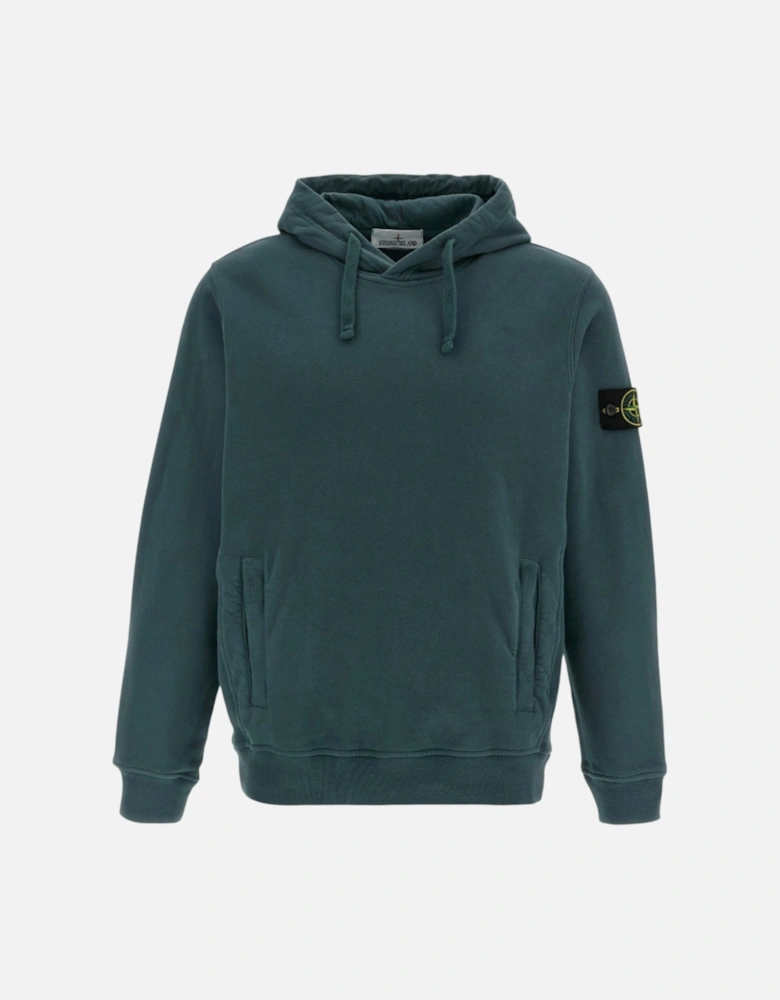 Fleece Cotton Teal Green Hoodie