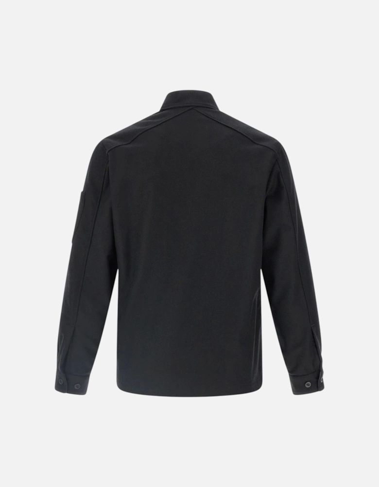 C.P. Company Felt Lens Black Overshirt