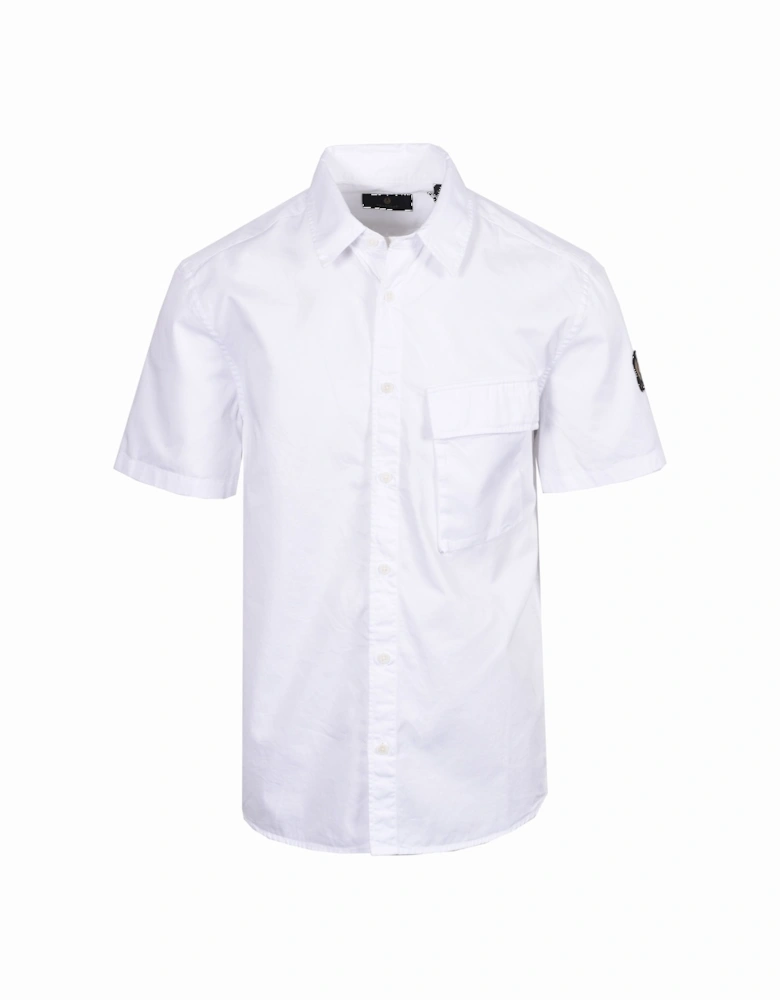 SHORT SLEEVE SCALE SHIRT WHITE