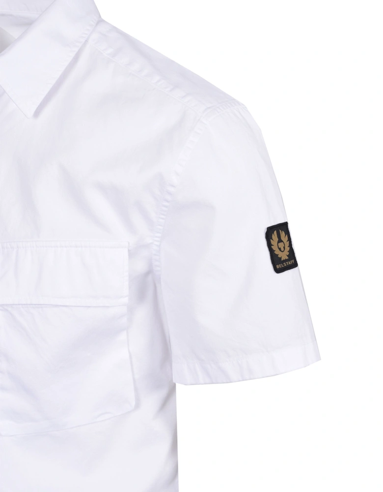 SHORT SLEEVE SCALE SHIRT WHITE