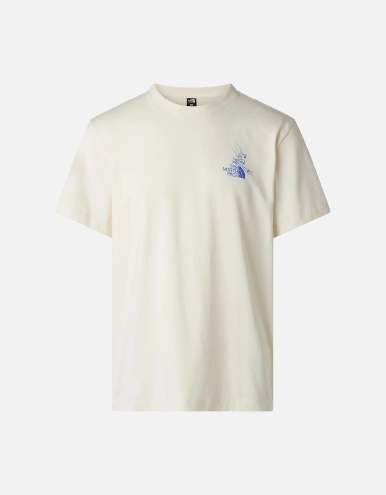 TNF Mountain Celebration Regular SS T-Shirt - White Dune