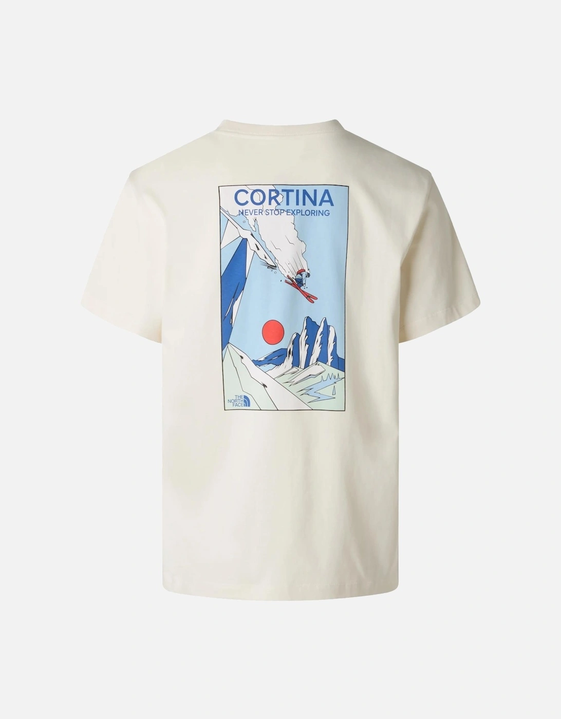 TNF Mountain Celebration Regular SS T-Shirt - White Dune
