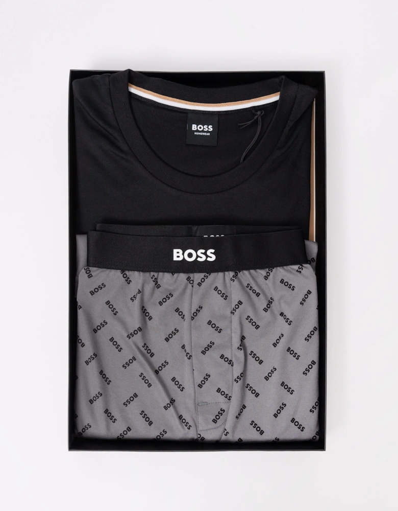 BOSS Orange Relax Mens Short Pyjama Set - Dark Grey 026