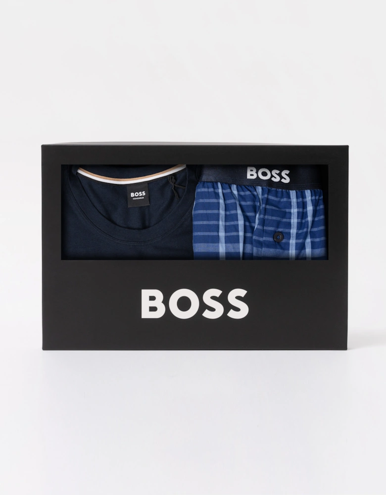 BOSS Orange Easy Mens Pyjama Set - Medium Blue 423
