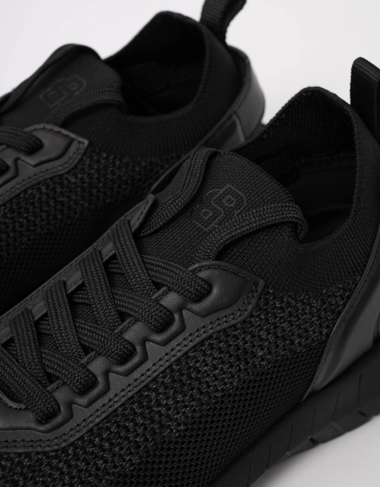 BOSS Orange Motion Sock Trainers With Knitted Uppers - Black 005