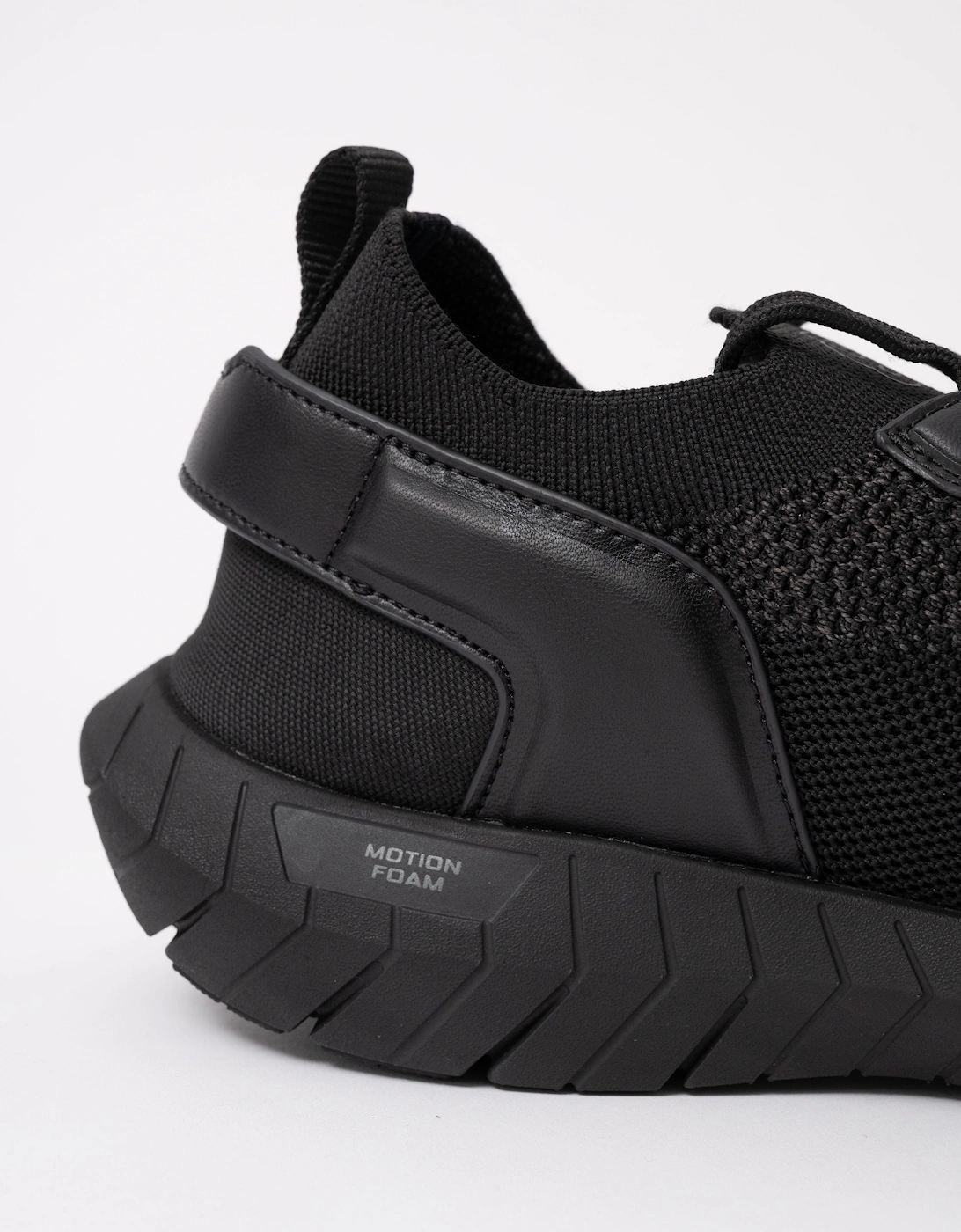 BOSS Orange Motion Sock Trainers With Knitted Uppers - Black 005