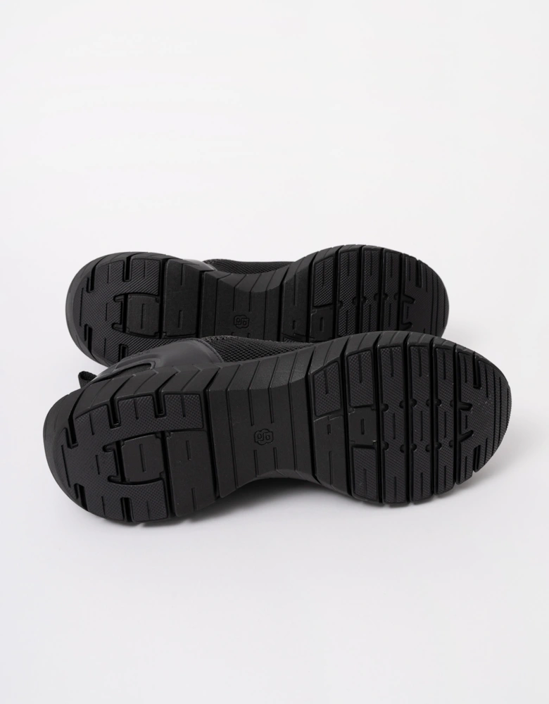 BOSS Orange Motion Sock Trainers With Knitted Uppers - Black 005