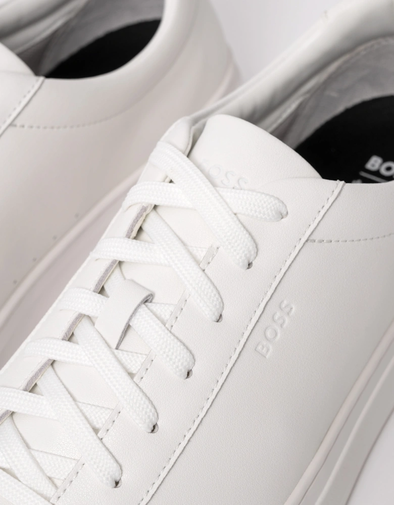 BOSS Orange Mens Kieran Tennis Trainers - White 100