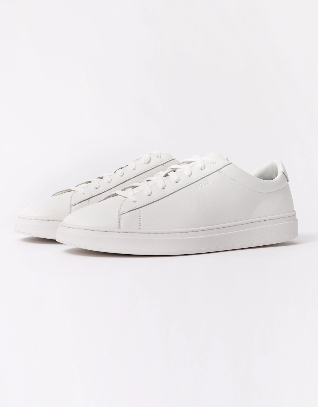 BOSS Orange Mens Kieran Tennis Trainers - White 100, 6 of 5