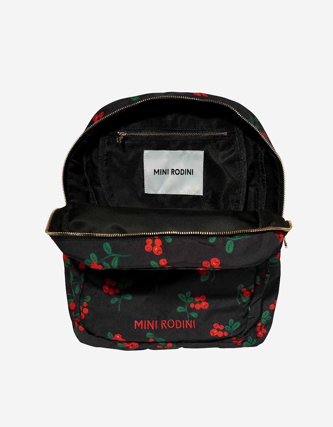 Girls Lingonberries AOP Backpack in Black (35cm)