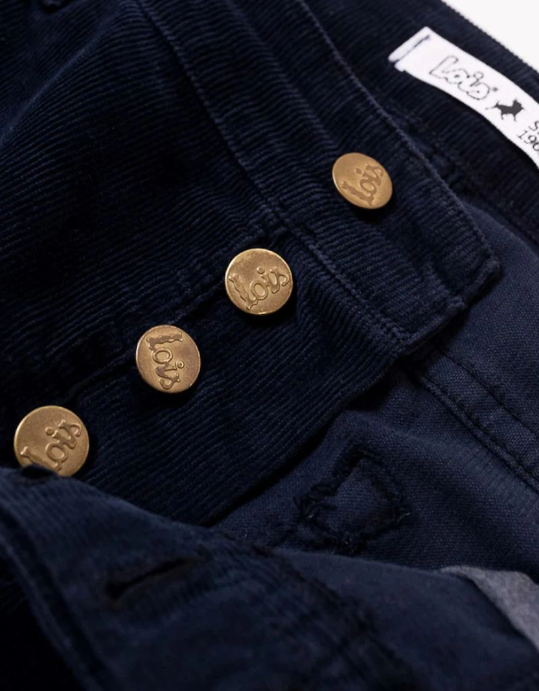 Sierra Cord Navy Tapered Fit