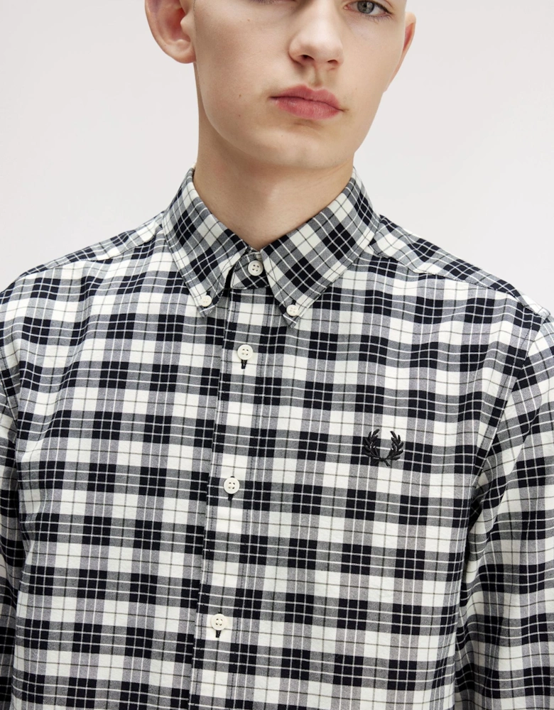 M1743 Tartan Oxford Shirt - Ecru